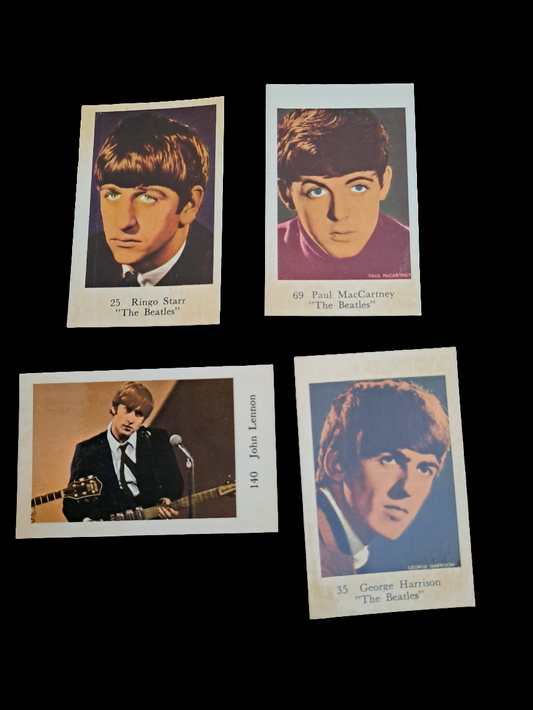The Beatles Collecting Cards No 25, 35, 69, 140