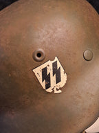 WW2 M42 Waffen SS Steel Helmet / WW2 M42 SS Stålhjelm