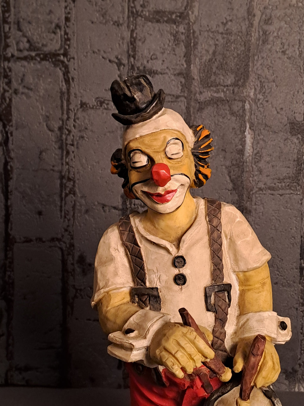 Vintage Gilde Clown with Drum / Vintage Gilde Klovn med Tromme