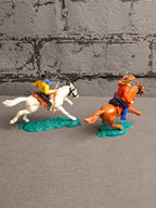 Timpo Toys Cowboys on Horses x2 / Timpo Toys Cowboys på Heste x2