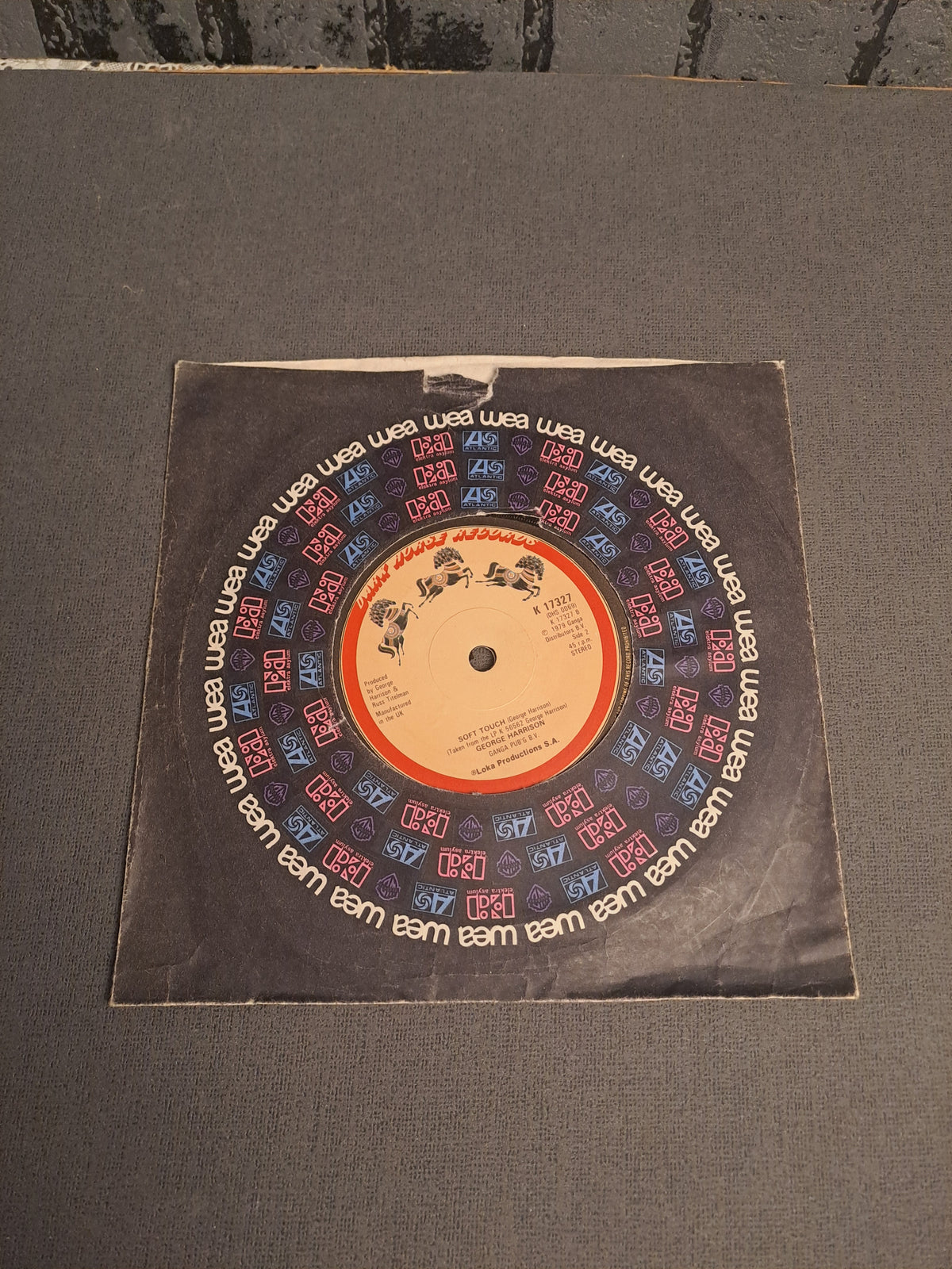 45 rpm George Harrison Bliw Away/Soft Touch 1979