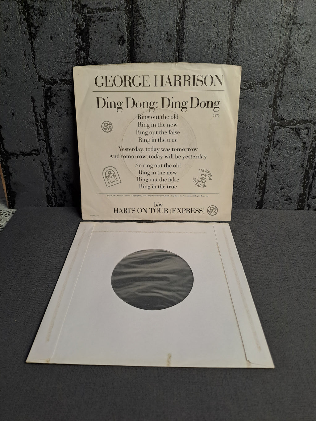 George Harrison Ding Dong; Ding Ding Single 1974