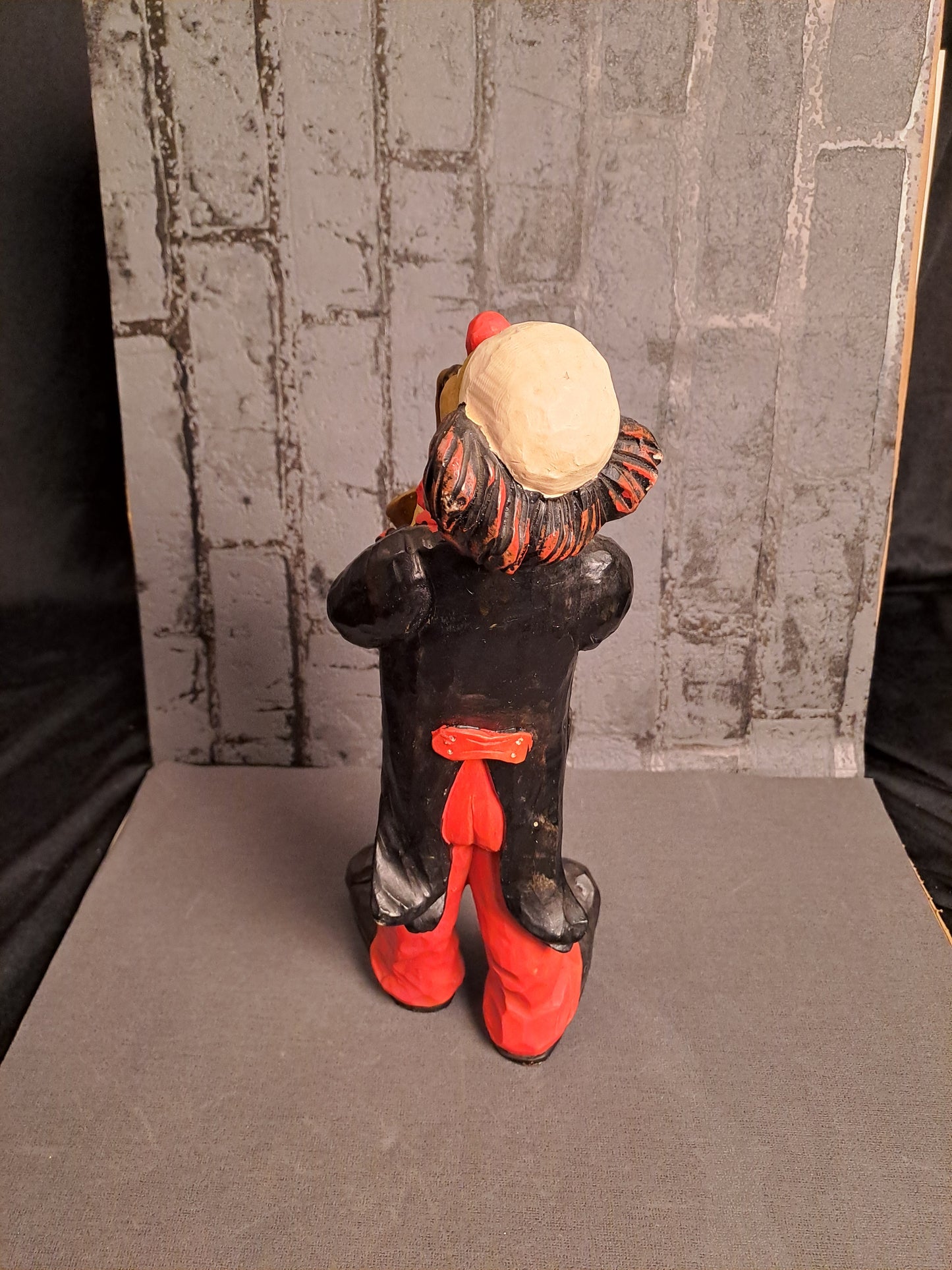 Large Vintage Clown with Saxophone / Stor Vintage Klovn med Saxofon