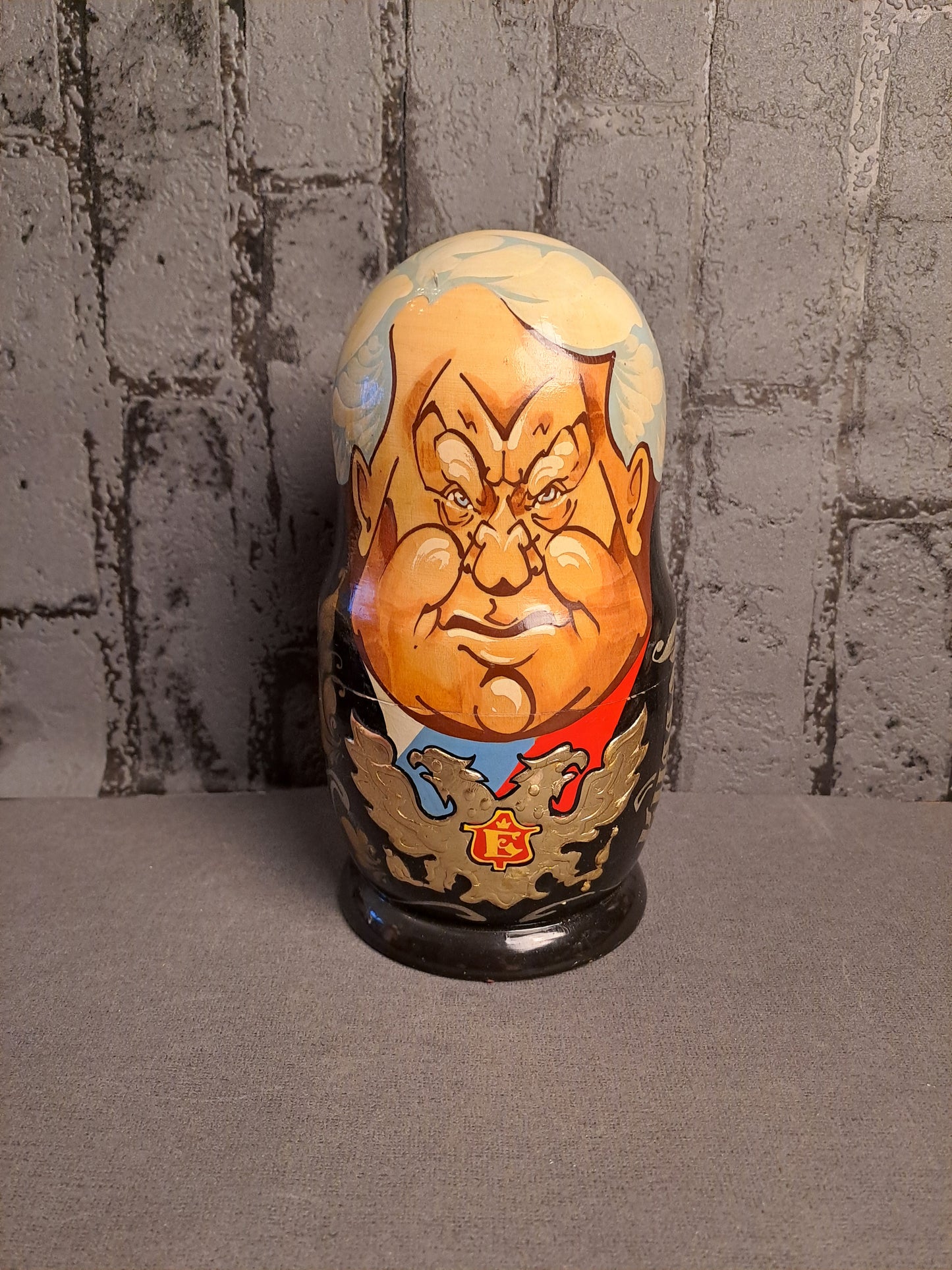 Vintage Matrjojska Dolls Russian Presidents / Vintage Matrjojska Dukker Russiske Præsidenter