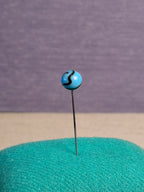 Blue Scarf Pin with twisted Pattern