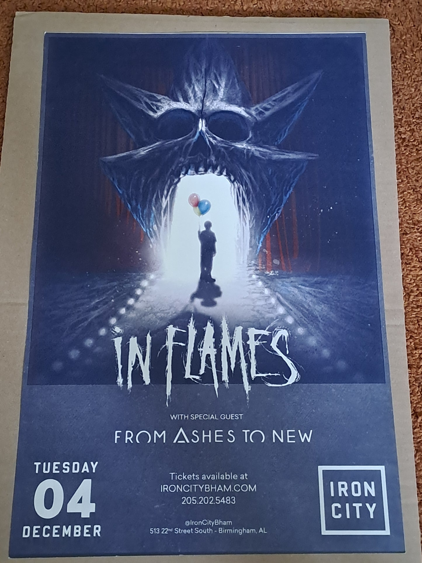 In Flames Concert Poster / In Flames Koncert Plakat