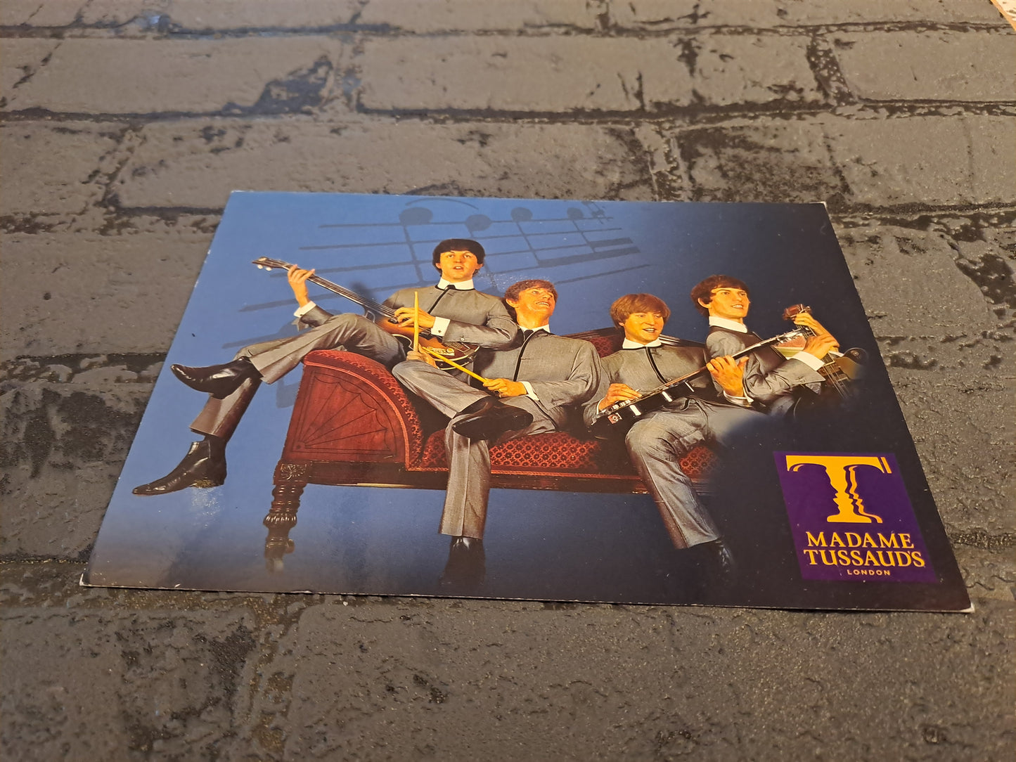 The Beatles Postcard Madame Tussauds London