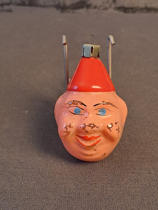 Vintage Christmas Ball Clown / Vintage Julekugle Klovn