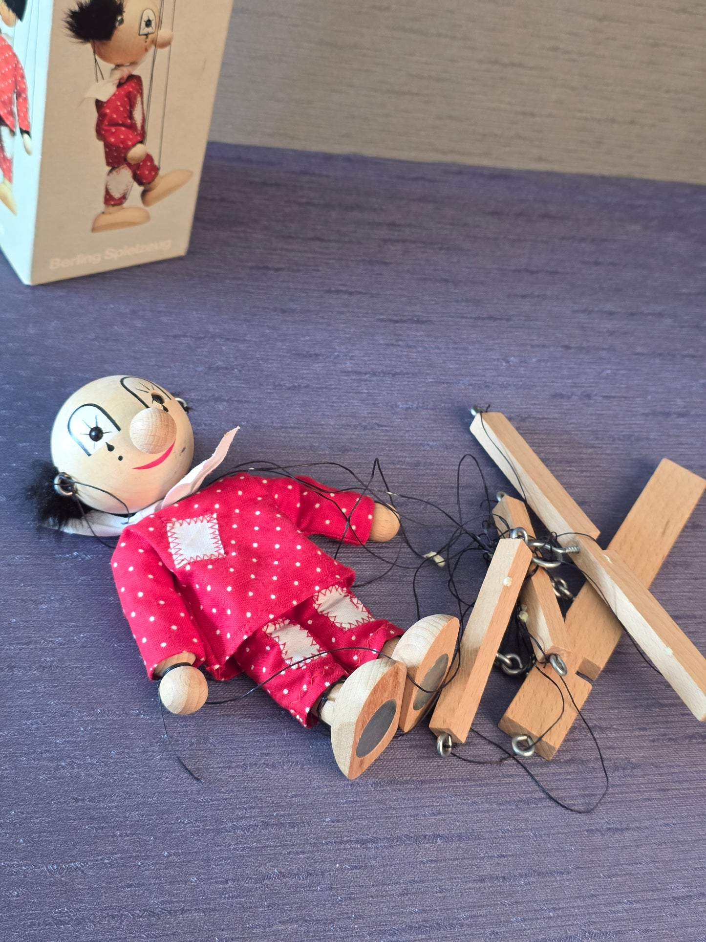 Lufthansa Marionetdukke fra Berling Spielzeug