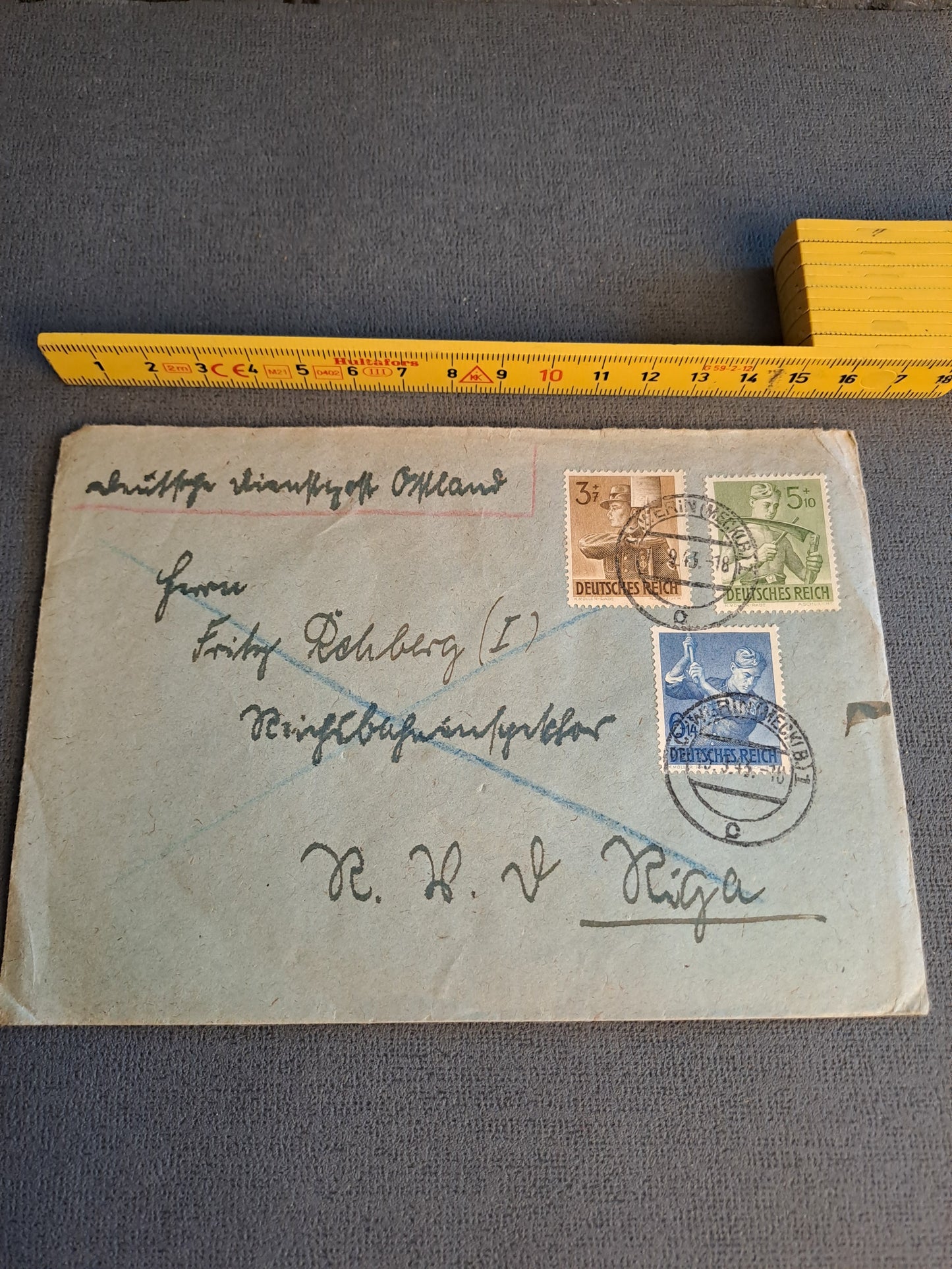 WW2 3. Reich Envelope 1943 / WW2 3. Rige Konvolut 1943