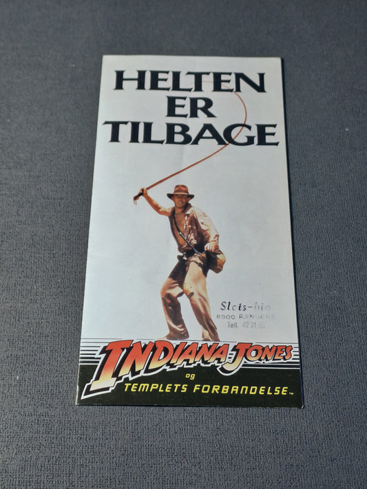 Indiana Jones Cinema Flyer 1984 / Indiana Jones Biograf Hæfte 1984