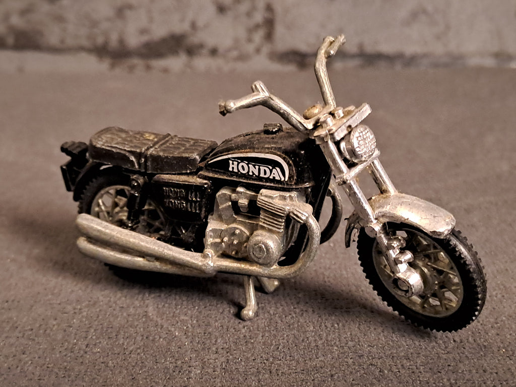 Die-cast 1980s Honda motorcycle