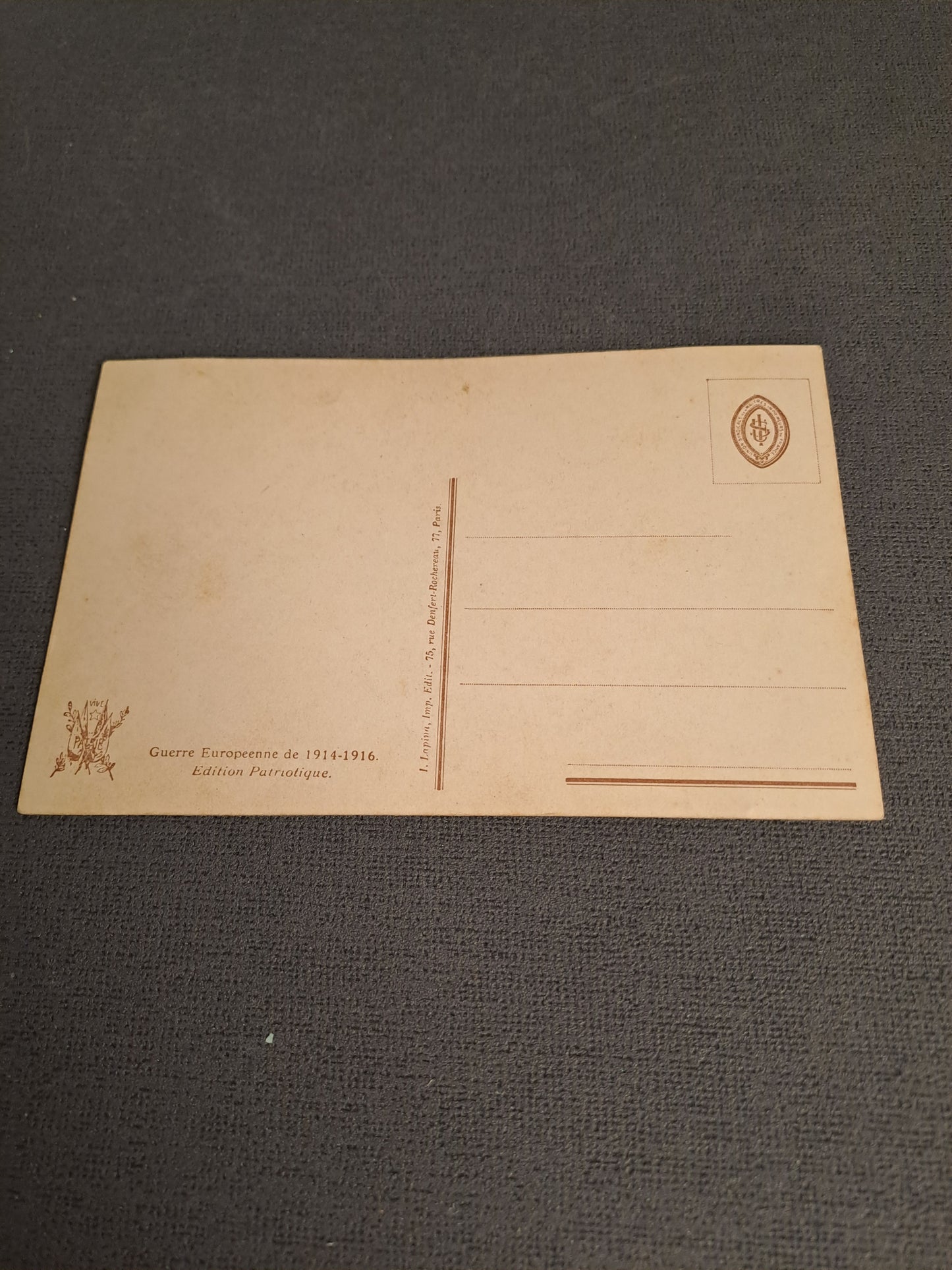 Antique French Postcard 1910-1920 / Antik Fransk Postkort 1910-1920