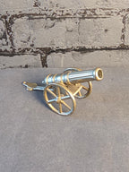 Antik Kanon i Messing. 12 cm.