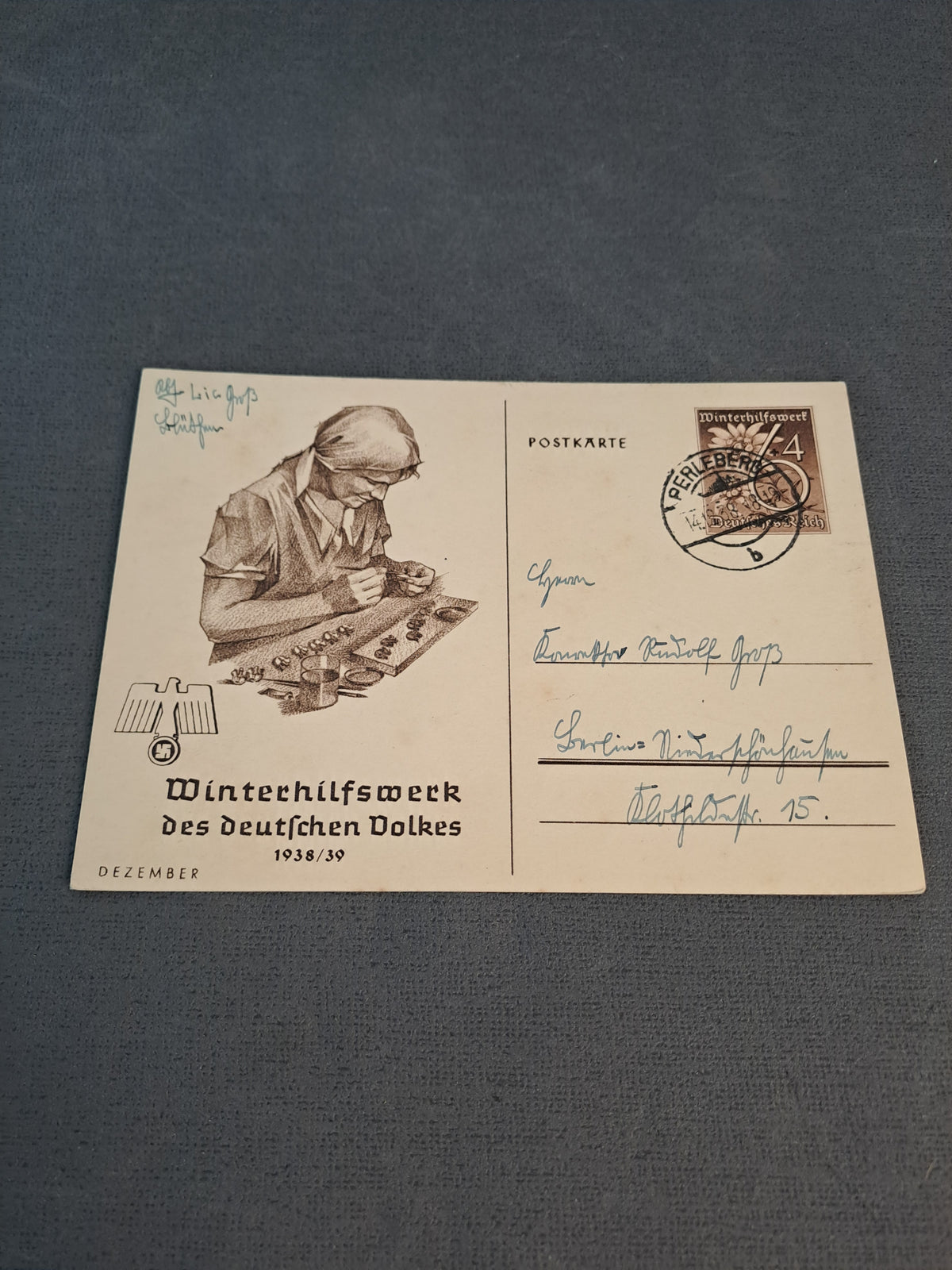 WWII Postcard WHW