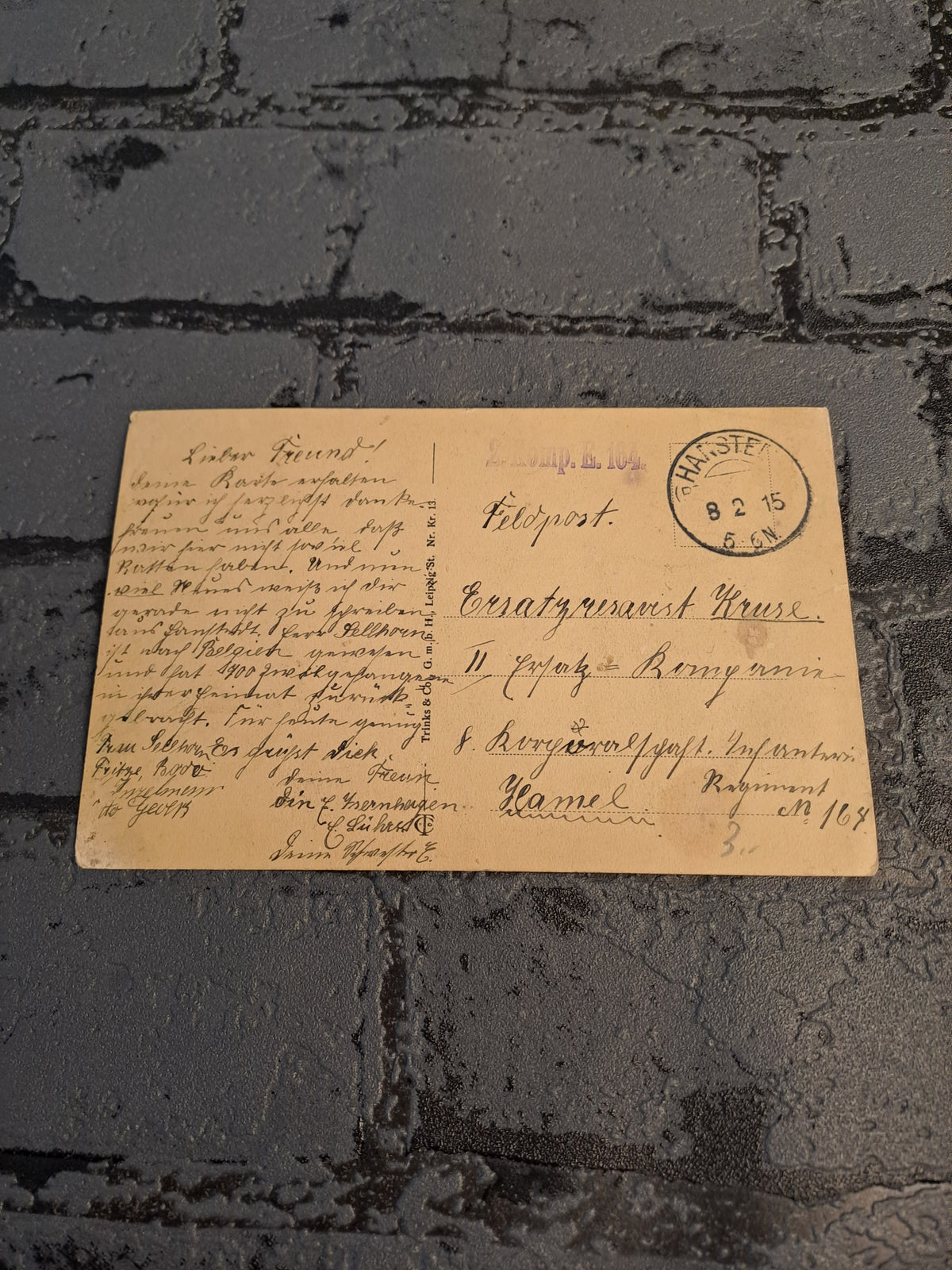 WW1 Postcard "Unsere Feinde" Ultra Rare