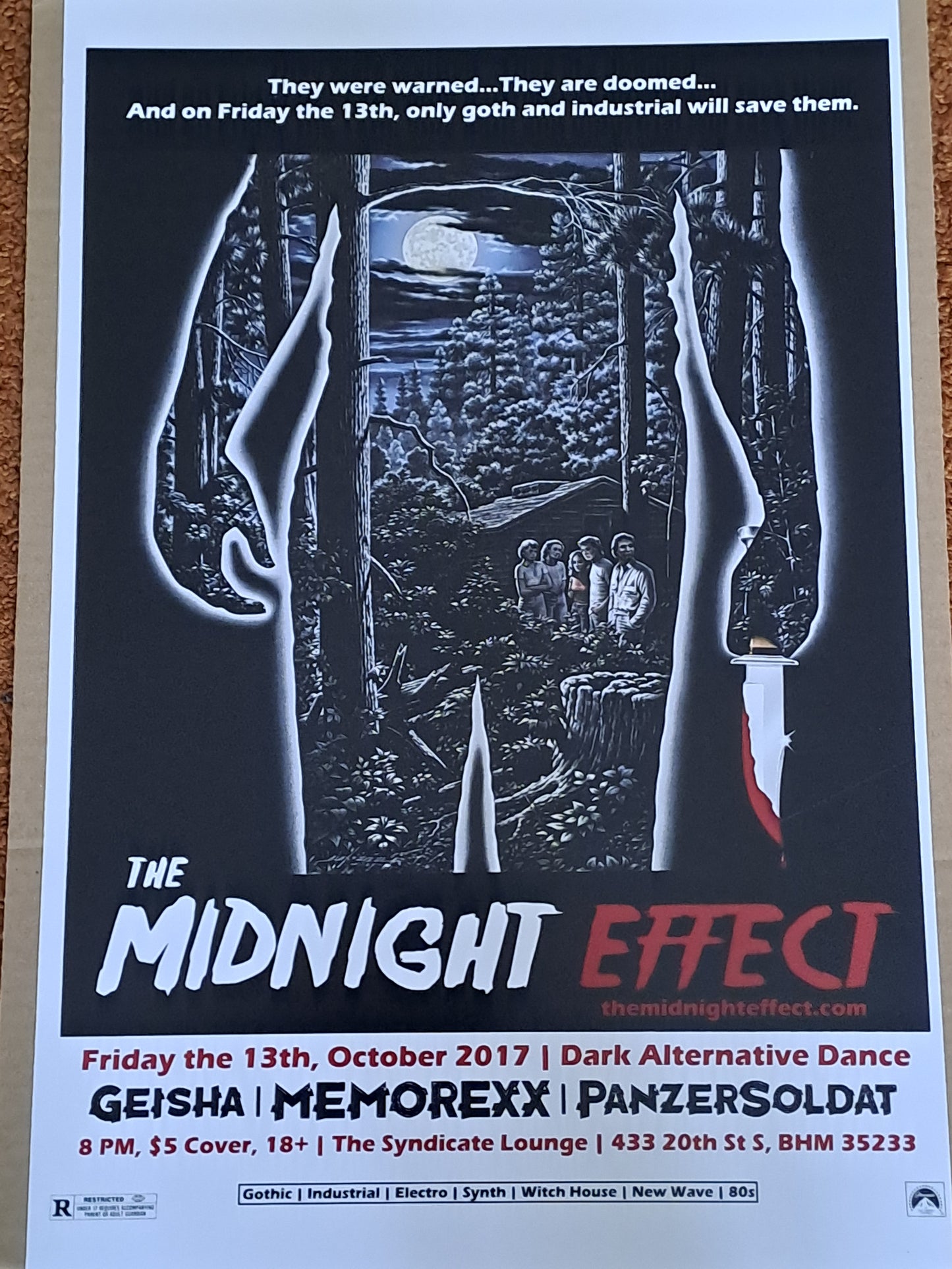 The Midnight Effect Concert Poster / The Midnight Effect Koncert Plakat