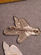 WHW Rare Christmas Badge x2 Bergedorf