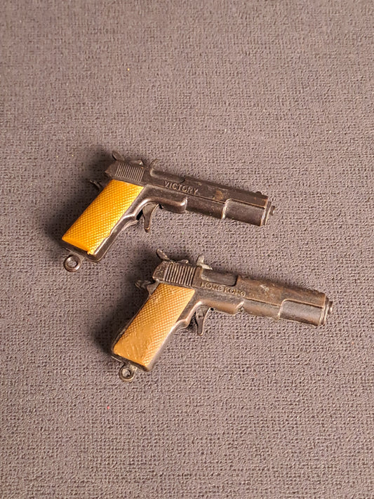 Key Ring Mini Guns 1970's / Nøglerings Mini Pistoler 1970'erne