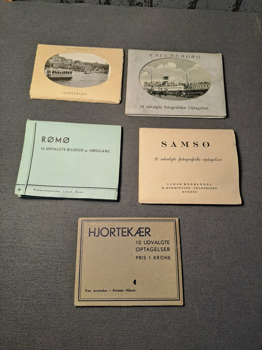 5 Foto Hæfter fra Danske Lokaliteter