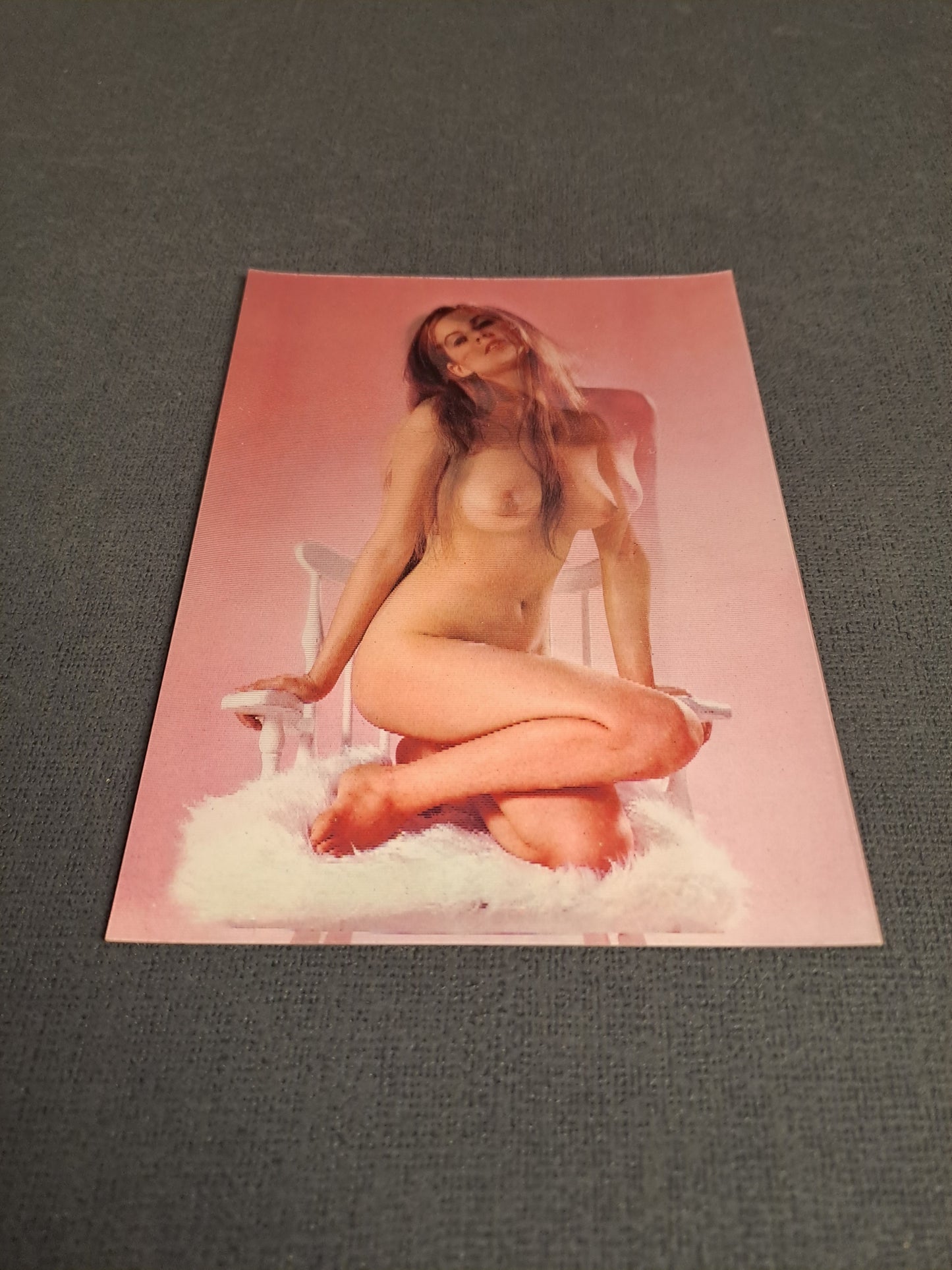 Vintage Erotic Postcard with Changing Effect / Vintage Erotisk Postkort med Skiftende Effekt