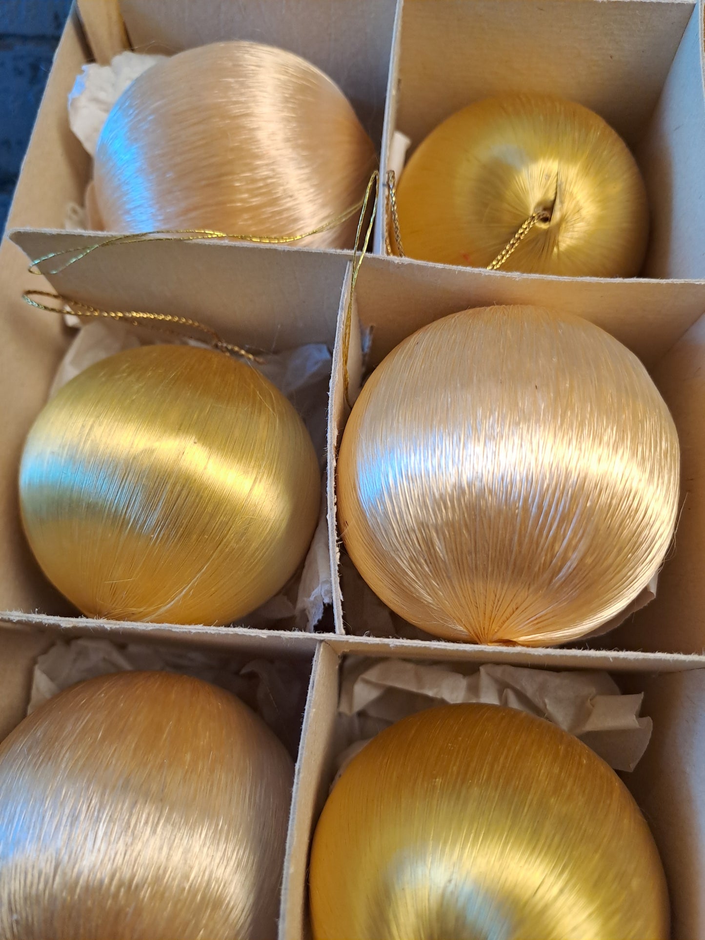 Vintage Satin Julekugler