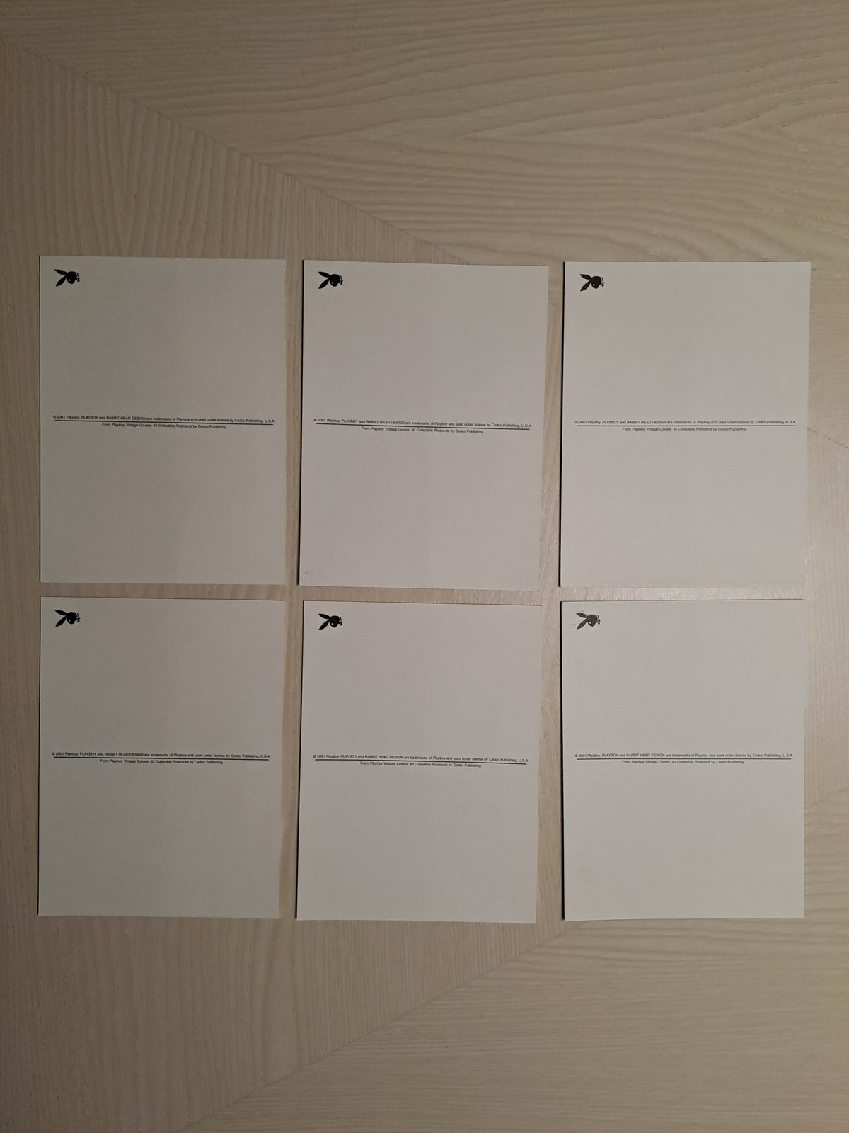 Playboy Magazine Postcards / Playboy Magasin Postkort
