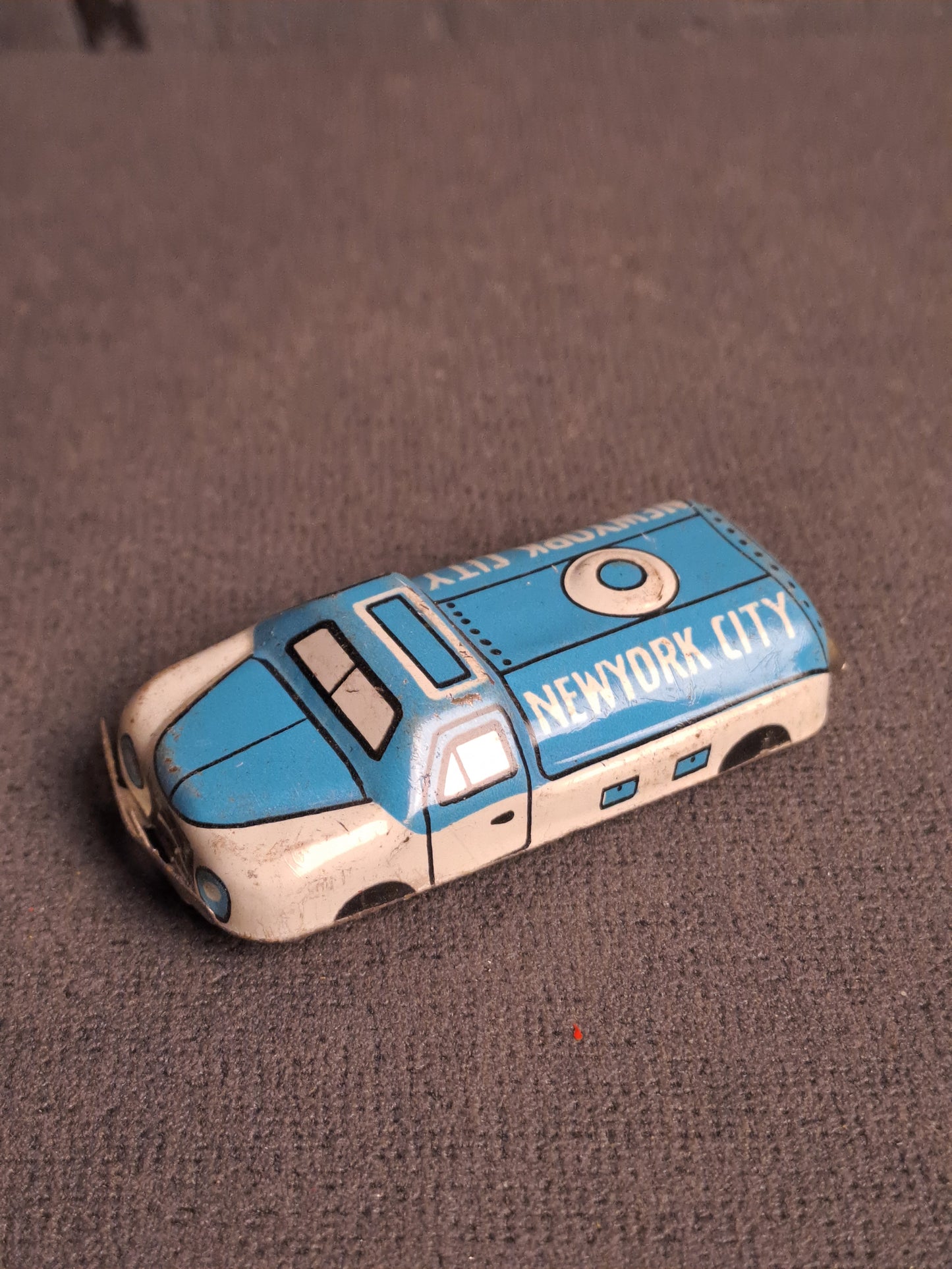 Tin Lithographic Fire Truck 1950's / Litografisk Blik Brandbil 1950'erne