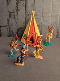 Timpo Toys Indians with Tipi