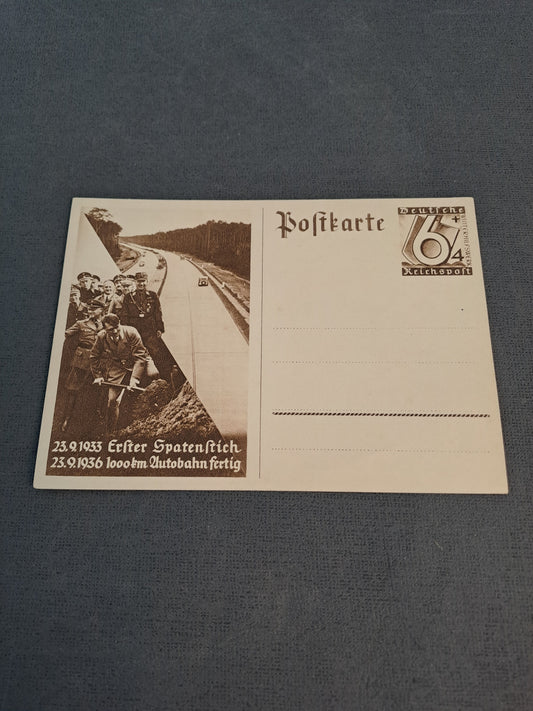 WW2 Postcard A.H. Erster Spatenstich