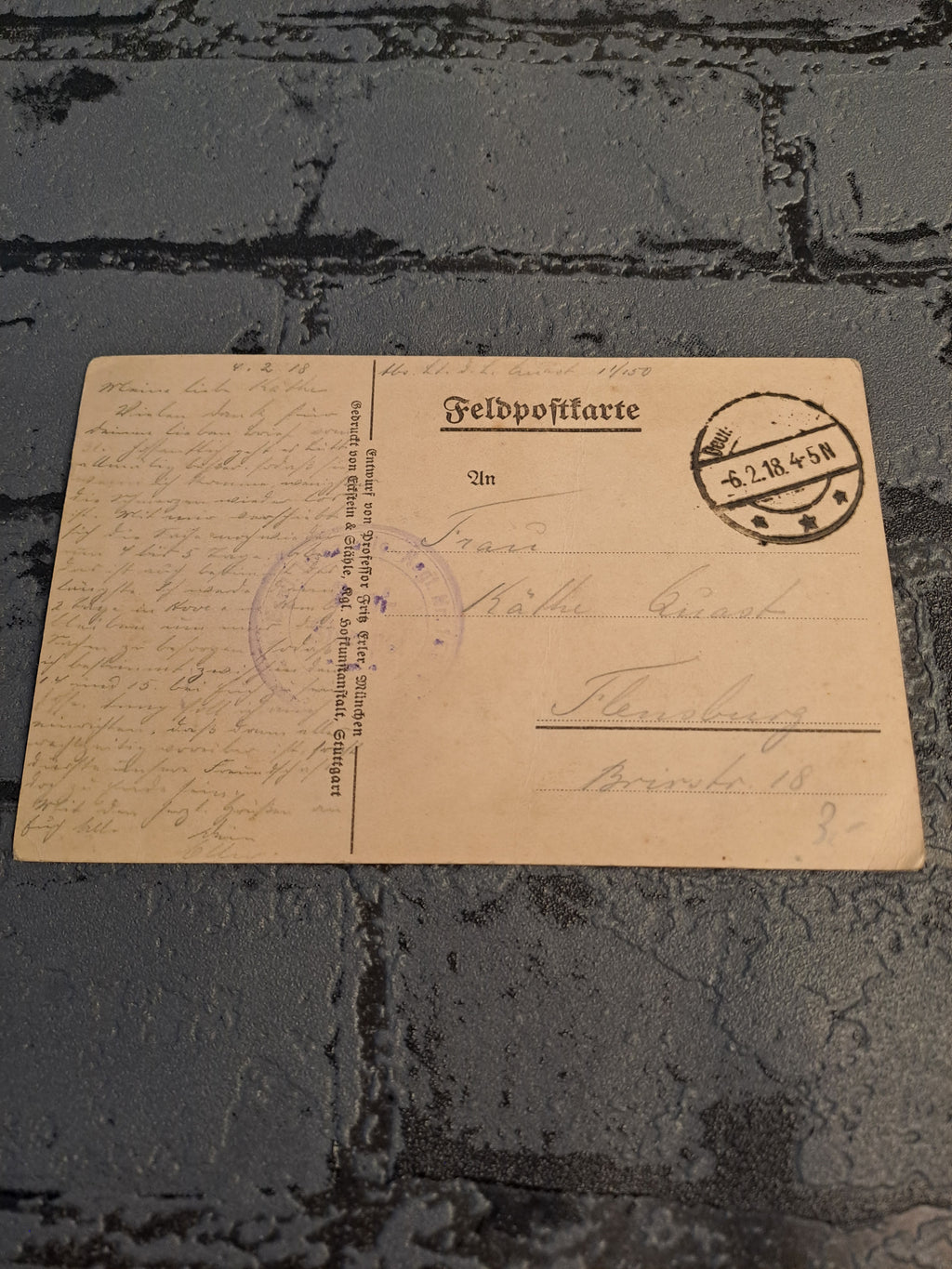 WWI Postcard 1918