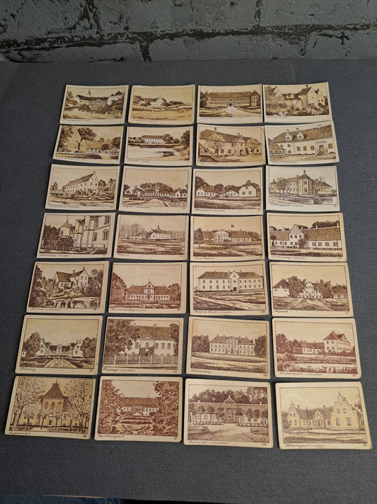 Collecting Cards Castles and Mansions of Denmark / Samlekort Danske Slotte og Herregårde