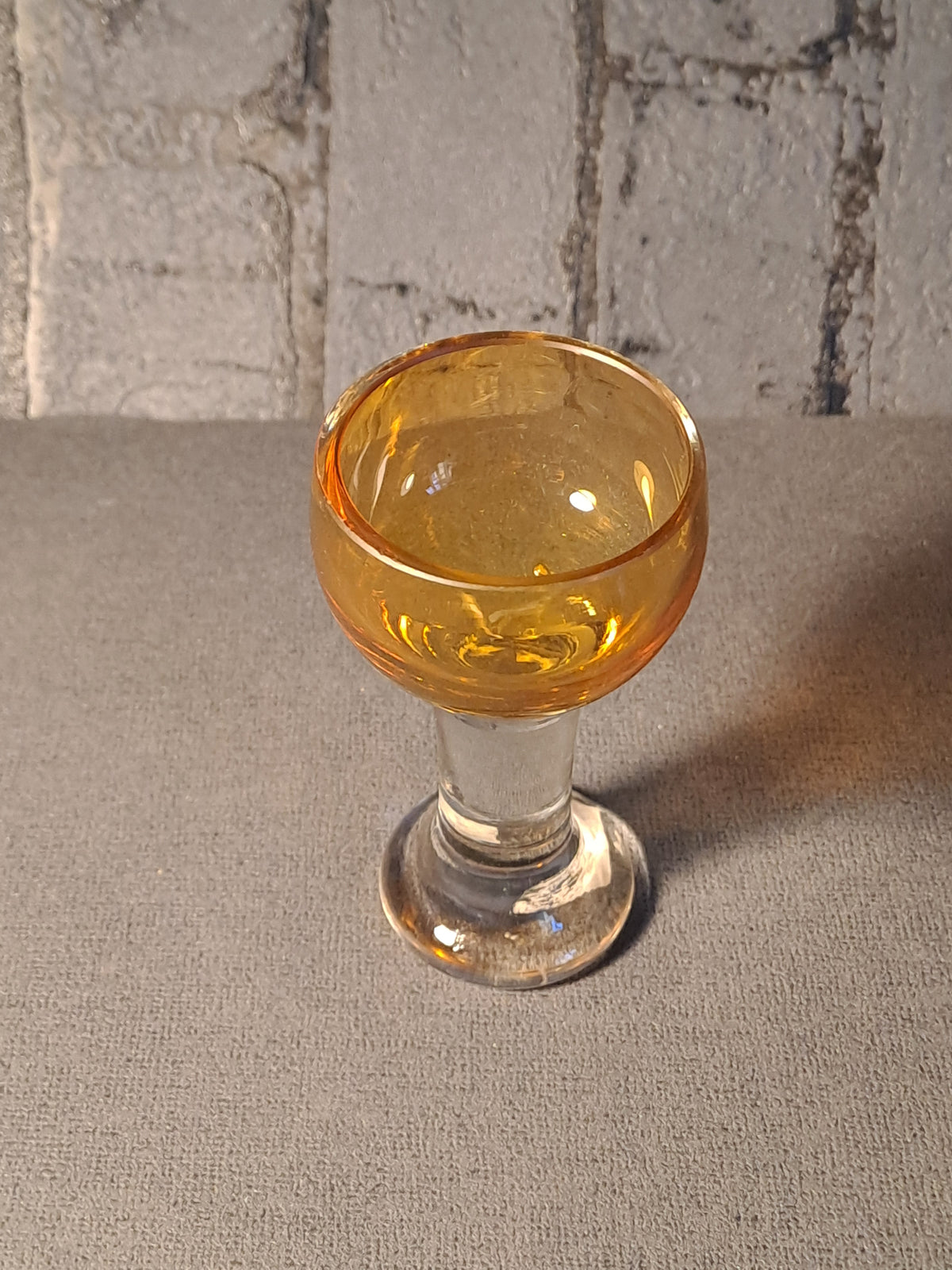 Small Shot Glass Smoked Yellow