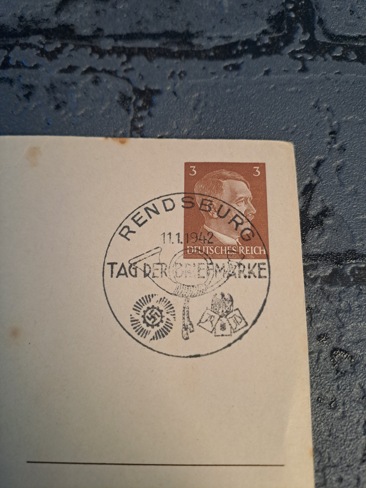 WW2 Postcard Tag Der Briefmarke 1942