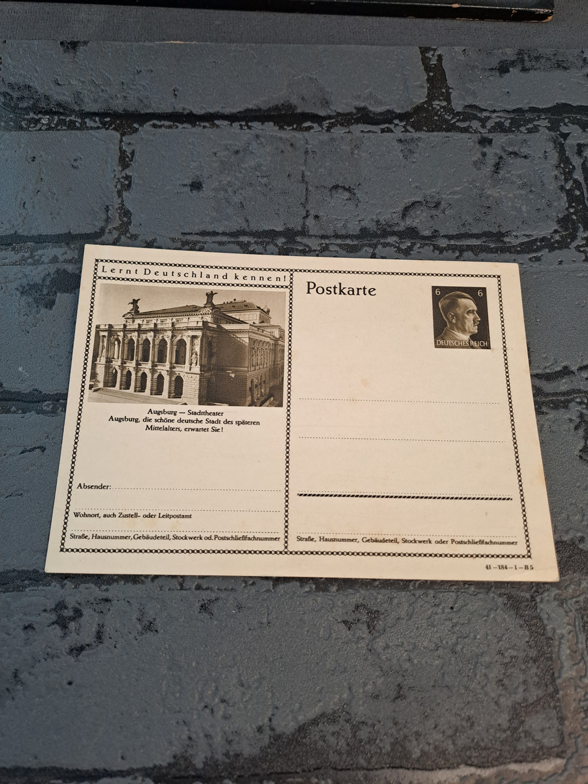WW2 Postcard Augsburg