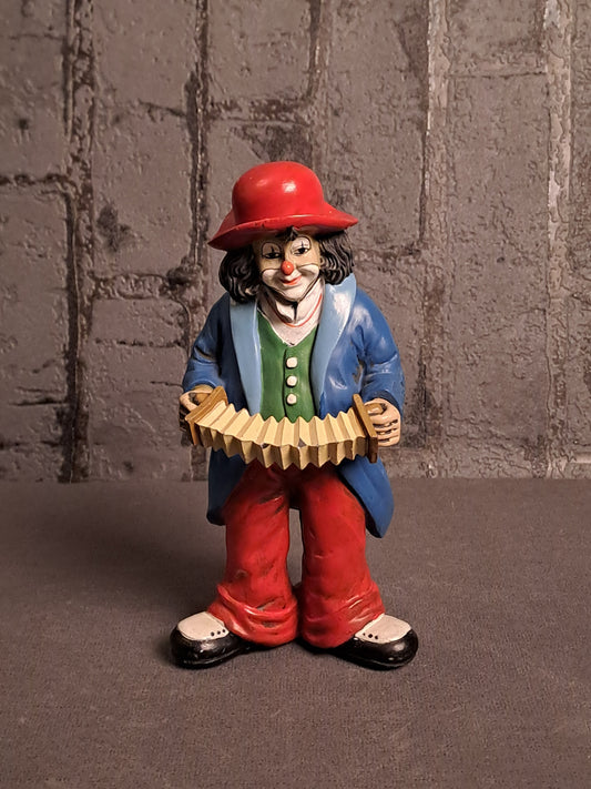 Vintage Gilde Clown with Accordion / Vintage Gilde Klovn med Harmonika