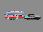 Tin Car and House Trailer