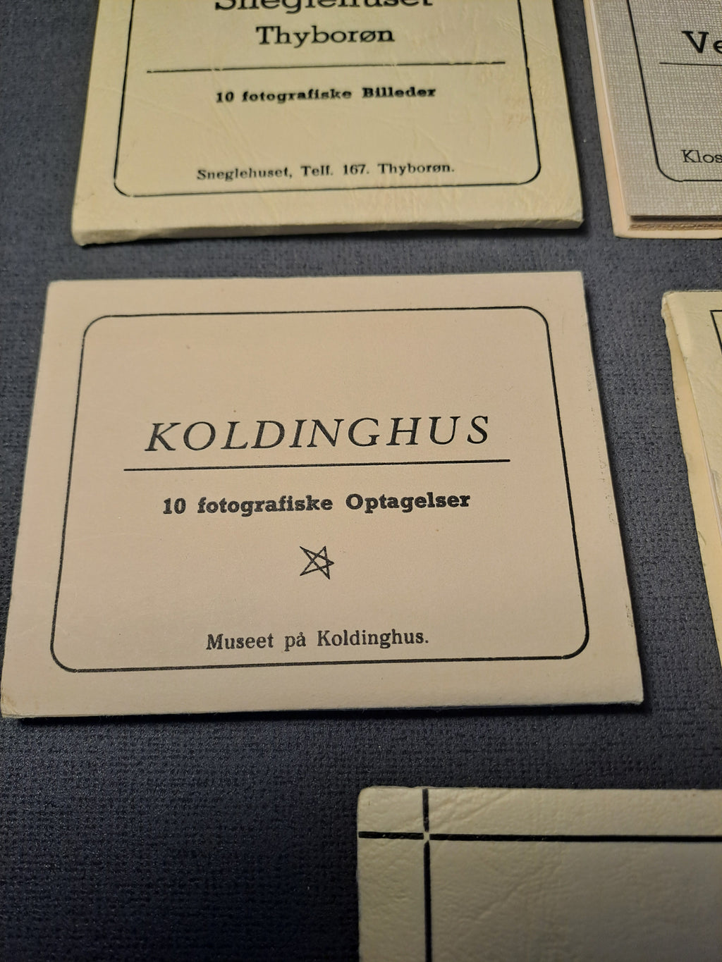 Vintage Fotohæfter fra Danske Lokaliteter