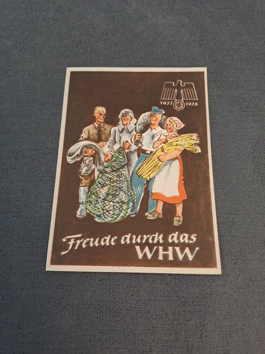 WW2 Winterhilfswerk Donation Window Sticker / WW2 Winterhilfswerk Donation Vindues Mærke