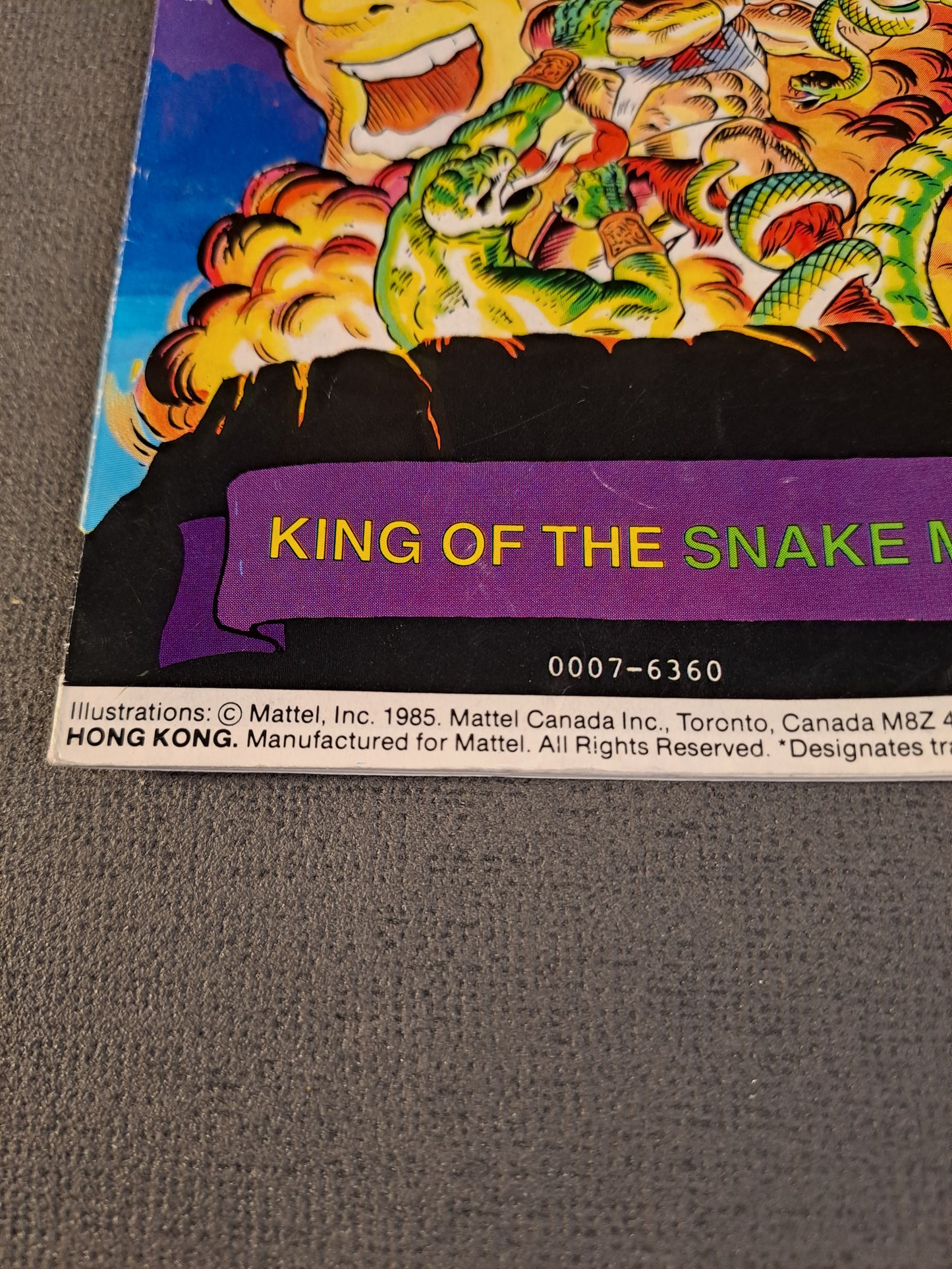 Masters Of The Universe 1985 Comic King Of The Snake Men / Masters Of The Universe 1985 King Of The Snake Men Tegneserie