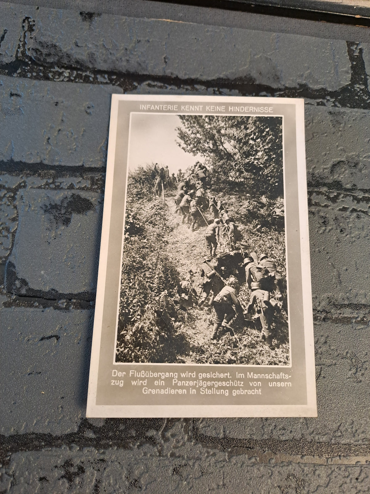 WW2 Postcard Above All Stands the German Infantry