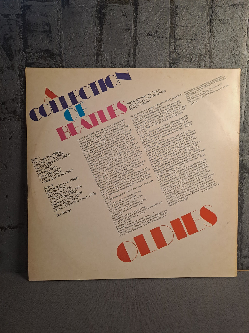 A Collection of Beatles Oldies 1974