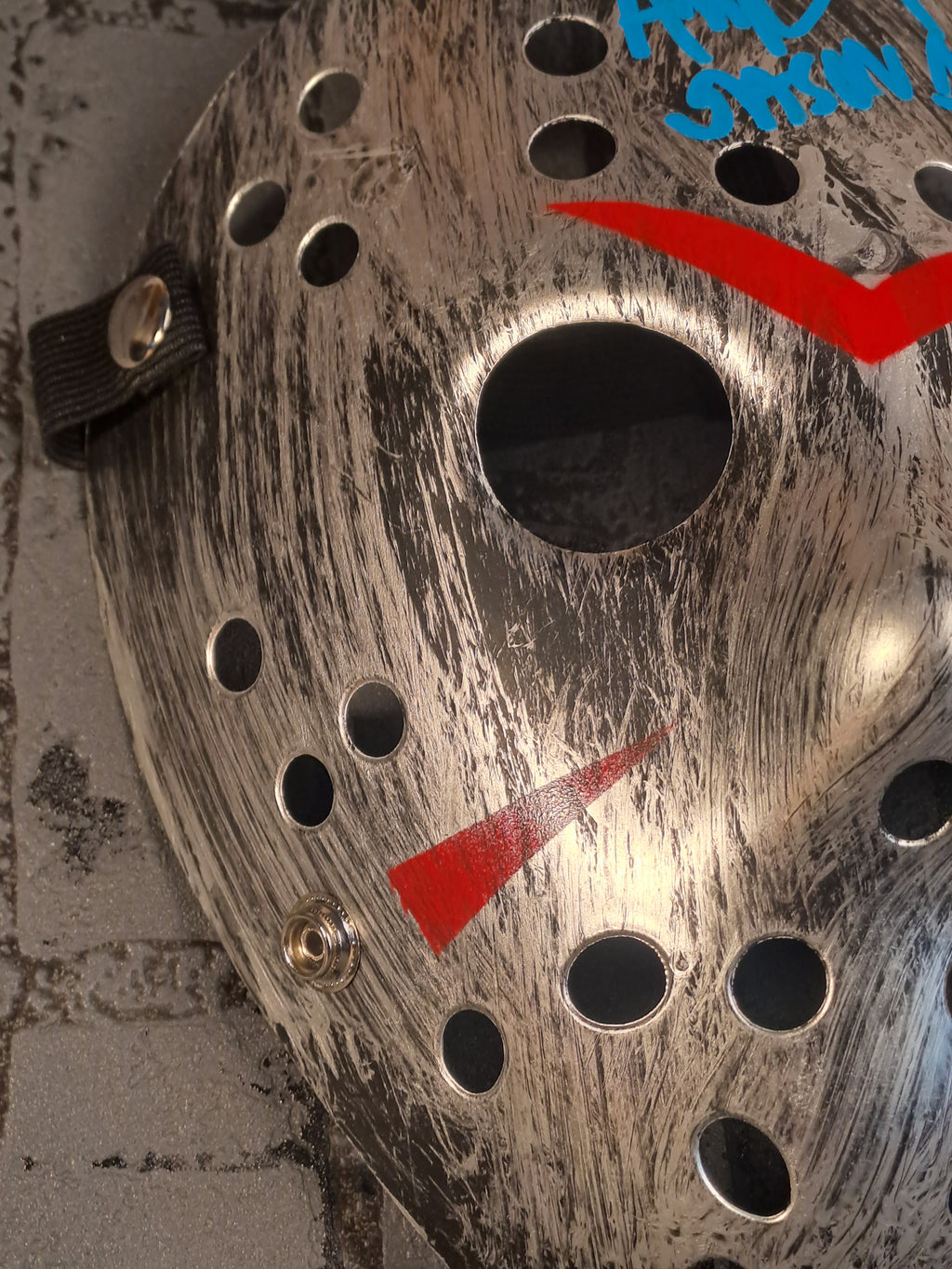 Friday the 13th Silver Ice Hockey Mask with Autograph
