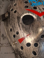 Friday the 13th Silver Ice Hockey Mask with Autograph