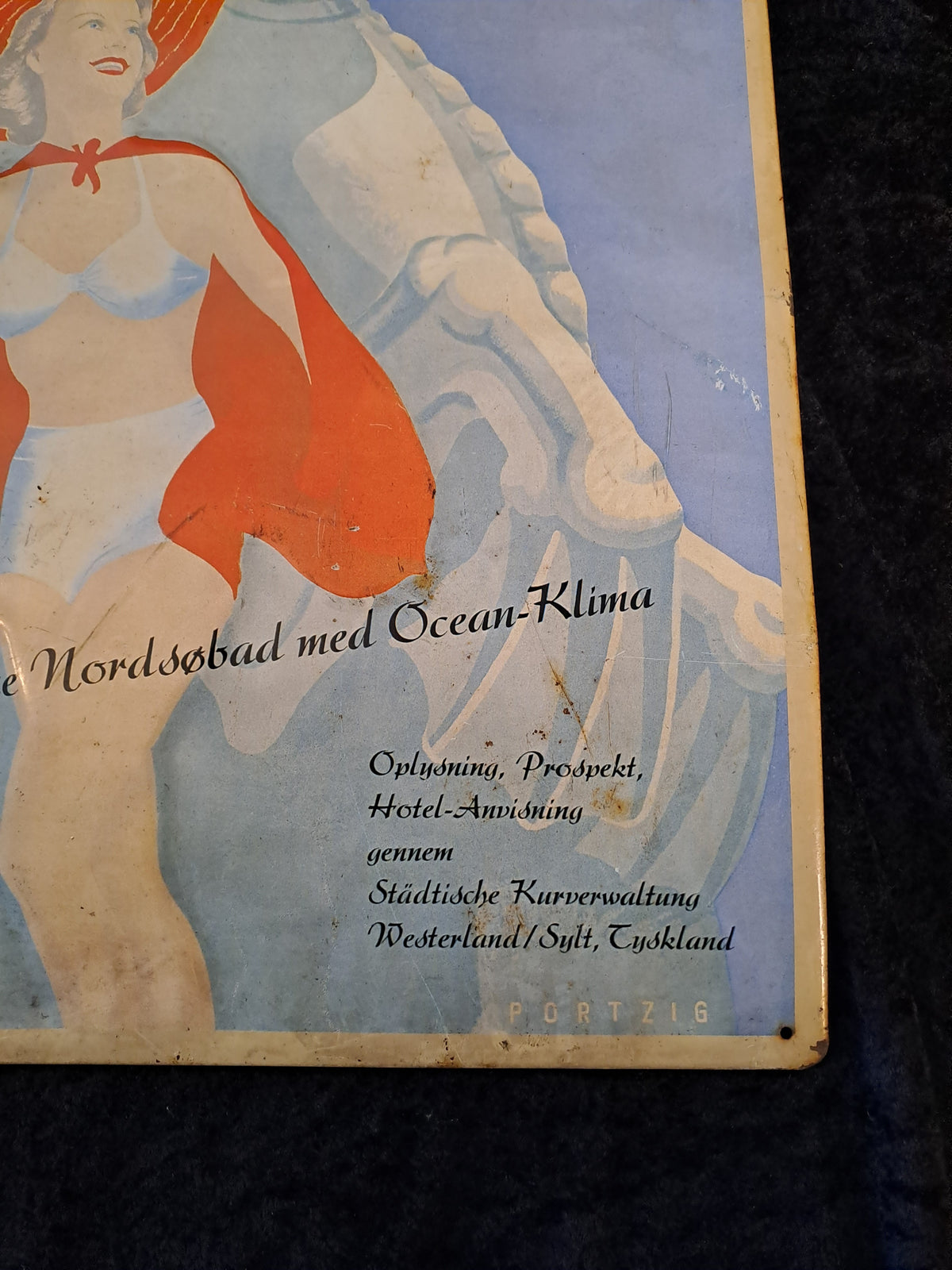 Vintage Advertising Tin Sign / Vintage Reklame Blikskilt