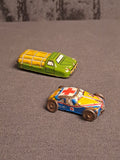 Vintage Lithographic Mini Tin Cars x2