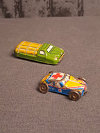 Vintage Lithographic Mini Tin Cars x2