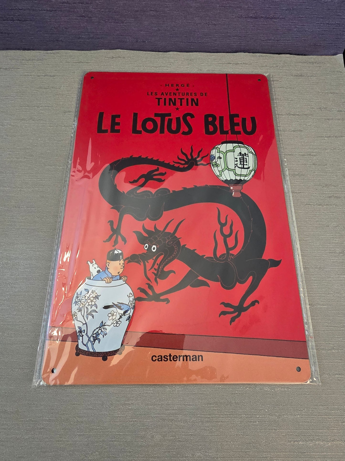 Tintin Metalskilt