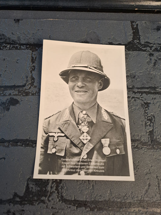 WW2 Postcard Erwin Rommel