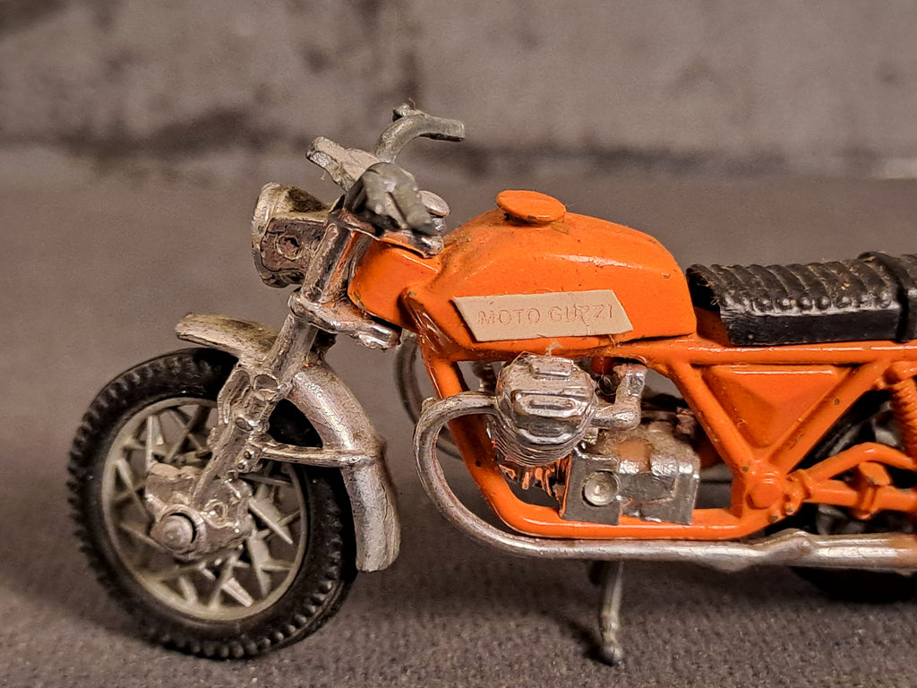 Die-cast 1980s Moto Guzzi V7 motorcycle